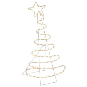 vidaXL Sagoma albero di Natale LED LOVIISA 100 LED Bianco caldo