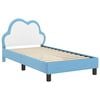vidaXL Struttura letto bambini con testata Blu 80 x 160 cm PU