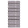 vidaXL Asciugamani FROGN 10 pz Grigio 50x100 cm 360 g/m&sup2;