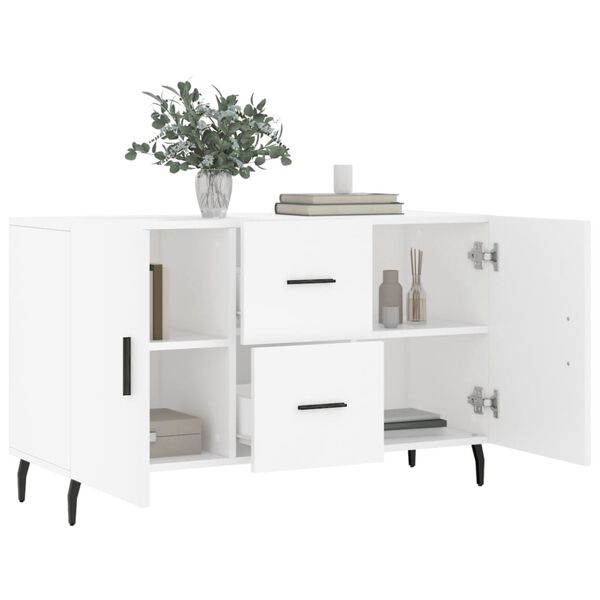 vidaXL Credenza Bianca 100x36x60 cm in Legno Multistrato