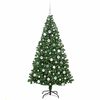 vidaXL Albero di Natale artificiale con 300 LED Verde 180 cm