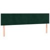 vidaXL Testiera Verde Scuro 180x5x78/88 cm in Velluto