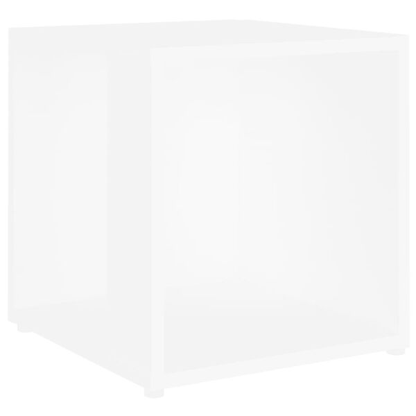 vidaXL Tavolino Bianco 33x33x34,5 cm in Legno Multistrato