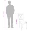 vidaXL Sedie da Pranzo con Cuscini 2 pz Bianco Legno Massello di Hevea