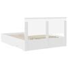 vidaXL Struttura del letto Bianco 160 x 200 cm Legno multistrato