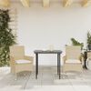 vidaXL Sedie da Giardino con Cuscini 2 pz Beige in Polyrattan