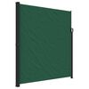 vidaXL Tenda da Sole Laterale Retrattile Verde Scuro 220x300 cm