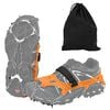 vidaXL Artigli di ghiaccio per scarpe con 10 punte Arancione S