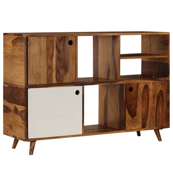 vidaXL Credenza in Legno Massello di Acacia 118x35x70 cm