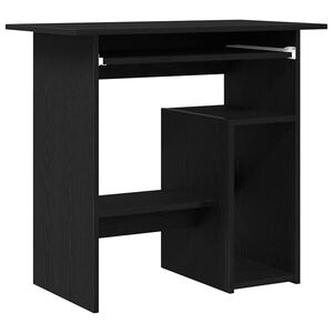 vidaXL Scrivania Rovere Nero 80x45x74 cm in Legno Multistrato