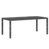vidaXL Set Mobili da Pranzo per Giardino 9 pz in Polyrattan Grigio