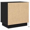 vidaXL Armadio da Notte con cassetto Rovere Nero 50 x 34,5 x 50 cm.