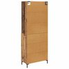 vidaXL Credenza Legno vecchio 69,5 x 34 x 180 cm Legno multistrato