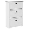 vidaXL Scarpiera BODO Bianca 80x35x118 cm