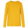 Maglietta da Bambina a Maniche Lunghe Ocra 92