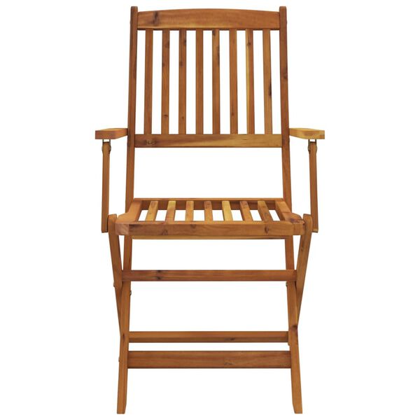 vidaXL Set da Pranzo da Giardino 7 pz Pieghevole in Massello di Acacia