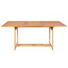 vidaXL Set da Pranzo da Giardino 7 pz in Legno Massello di Teak