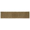 vidaXL Tappeto da Area Nero 60 x 250 cm Juta