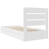 vidaXL Letto con Contenitore Bianco 90 x 200 cm Legno multistrato