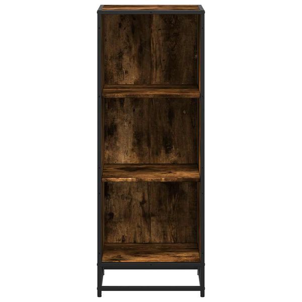 vidaXL Libreria Rovere Fumo 40x35x107,5 cm in Legno Multistrato