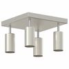 vidaXL Faretto da soffitto Nichel 26 x 26 x 16,5 cm Metallo