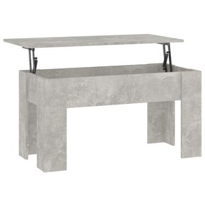 vidaXL Tavolino Salotto Grigio Cemento 101x49x52 cm Legno Multistrato