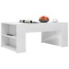 vidaXL Tavolino da Salotto Bianco Lucido 100x60x42cm Legno Multistrato