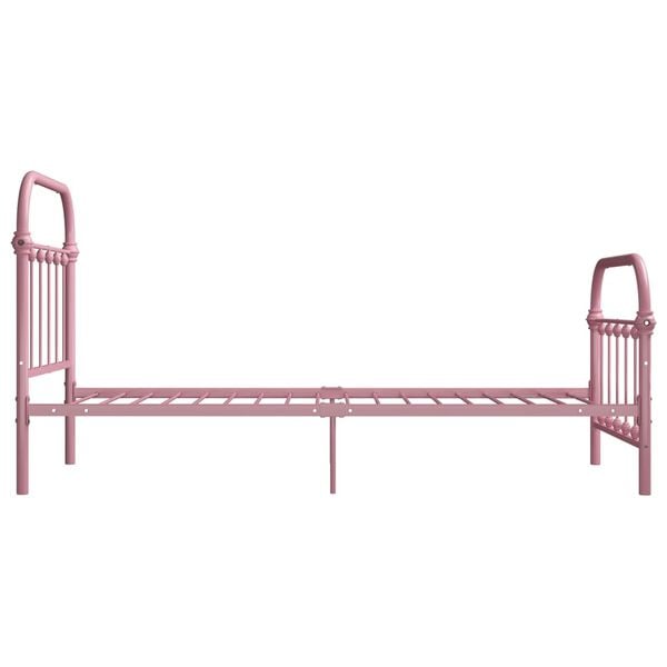 vidaXL Giroletto Rosa in Metallo 100x200 cm