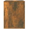vidaXL Comodino a Muro Rovere Fumo 50x36x47 cm