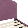 vidaXL Struttura letto bambini con testata Viola 90 x 200 cm Velluto