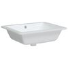 vidaXL Lavandino da Bagno Bianco 50x40,5x18,5 cm Rettangolare Ceramica