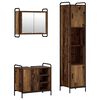 vidaXL Set di Armadi da Bagno 3 pz Legno antico 40 x 36 x 181 cm