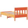 vidaXL Letto senza Materasso Marrone Cera 75x190 cm in Legno di Pino
