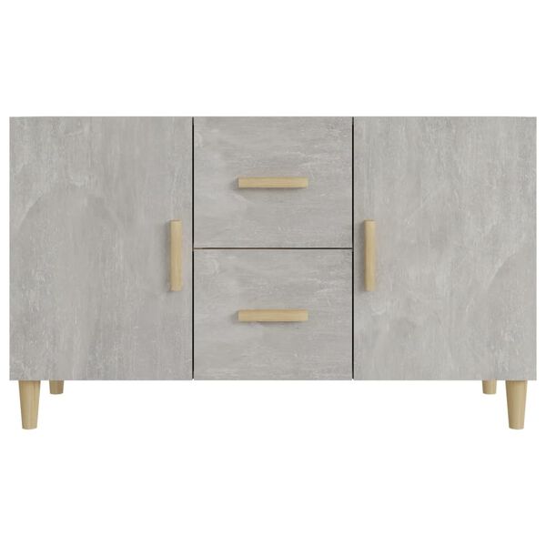 vidaXL Credenza Grigio Cemento 100x36x60 cm in Legno Multistrato