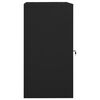 vidaXL Armadio Porta Sella Nero 53x53x105 cm in Acciaio