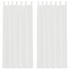 vidaXL Tende in Voile con Passanti 2 pz Bianco 140x225 cm