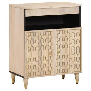 vidaXL Credenza 60x33x75 cm in Legno Massello di Mango