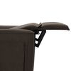 vidaXL Poltrona Massaggiante Marrone Scuro in Tessuto