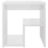 vidaXL Comodini 2 pz Bianco Lucido 40x30x40 cm in Legno Multistrato