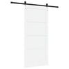 vidaXL Porta scorrevole ORKDAL Bianco 93 x 202 cm Pino massello