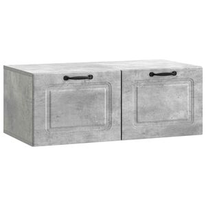 vidaXL Mobile Porta TV da Muro Grigio Cemento 78,5 x 41 x 30 cm