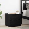 vidaXL Armadietto per letto 2 pcs Rovere Nero 40 x 39 x 40cm
