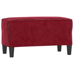 vidaXL Panca Rosso Vino 70x35x41 cm in Velluto