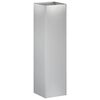 vidaXL Vaso da giardino Argento 20 x 20 x 75 cm Acciaio zincato
