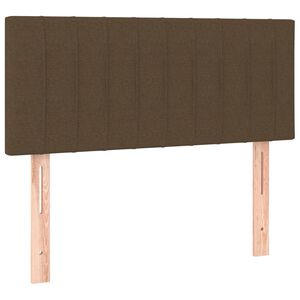 vidaXL Testiera Marrone Scuro 80x5x78/88 cm in Tessuto