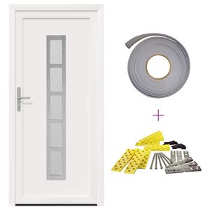 vidaXL Porta Frontale Bianco 88 x 200 cm PVC