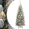 vidaXL Albero di Natale artificiale con 150 LED Bianco 150 cm