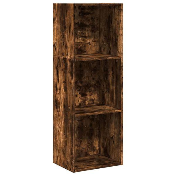 vidaXL Libreria Rovere Fumo 40x30x114 cm in Legno Multistrato