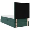vidaXL Letto con contenitore e LED Verde Scuro 90 x 200 cm Velluto