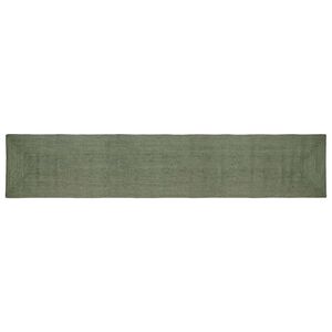 vidaXL Tappeto da Area Verde Oliva 80 x 400 cm Juta